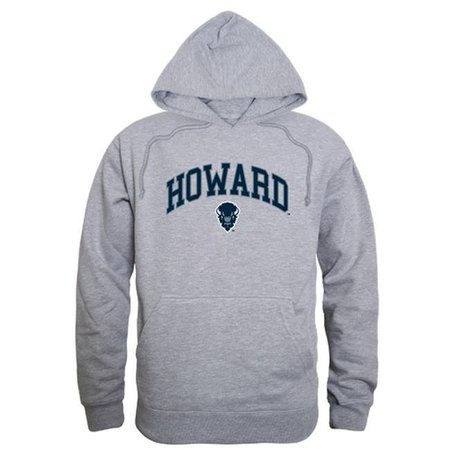 W REPUBLIC W Republic 540-171-HGY-03 Howard University Campus Hoodie; Heather Grey - Large 540-171-HGY-03